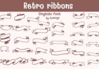 Retro Ribbons Font - Featured Image