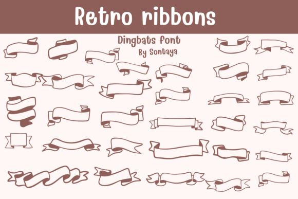 Retro Ribbons Font - Featured Image