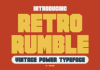 Retro Rumble Font - Featured Image