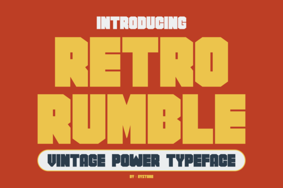 Retro Rumble Font - Featured Image