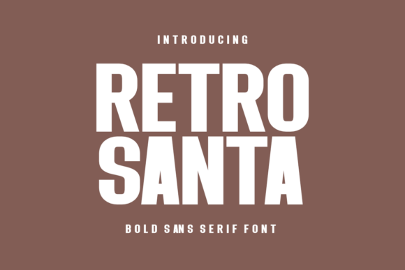 Retro Santa Font - Featured Image