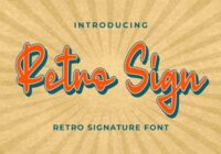 Retro Sign Font - Featured Image