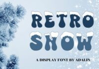 Retro Snow Font - Featured Image