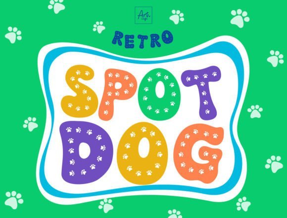 Retro Spot Dog Font - Featured Image