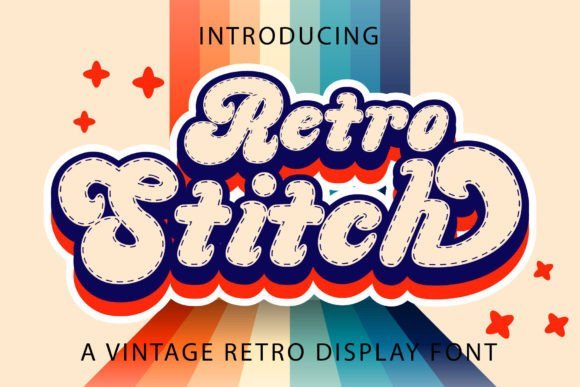 Retro Stitch Font - Featured Image