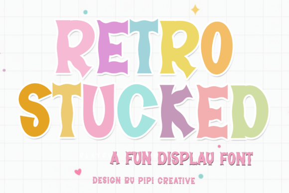 Retro Stucked Font - Featured Image