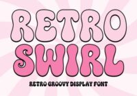 Retro Swirl Font - Featured Image