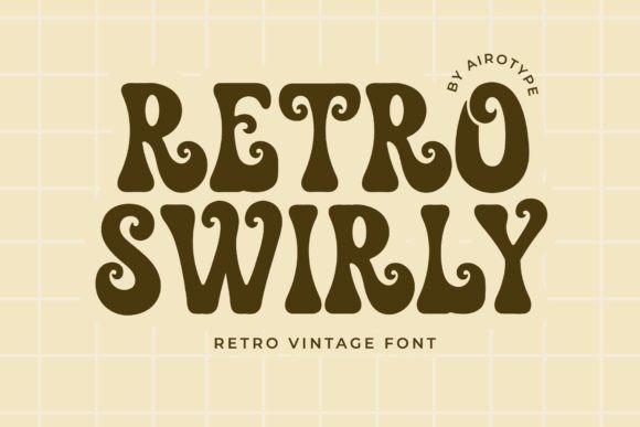 Retro Swirly Font - Featured Image