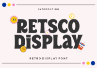 Retsco Display Font - Featured Image