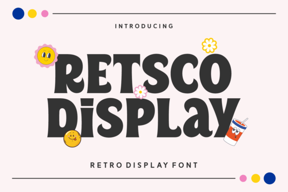 Retsco Display Font - Featured Image