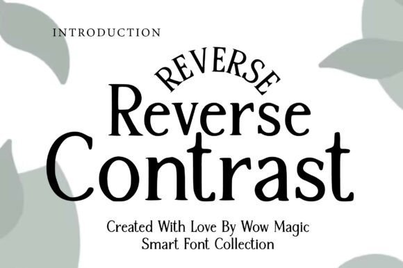 Reverse Contrast Font - Featured Image