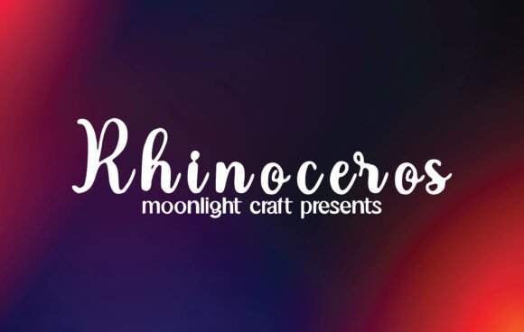 Rhinoceros Font - Featured Image