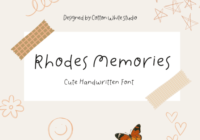 Rhodes Memories Font - Featured Image