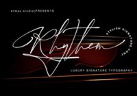 Rhythem Signature Font - Featured Image