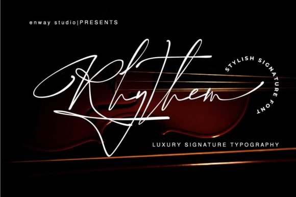 Rhythem Signature Font - Featured Image