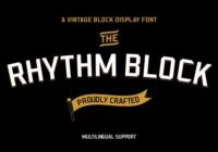 Rhythm Block Font - Featured Image