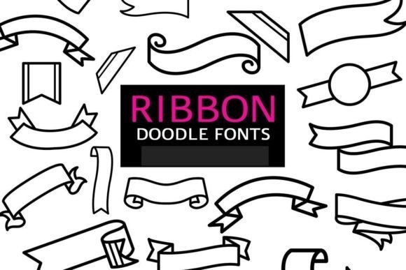 Ribbon Doodle Font - Featured Image