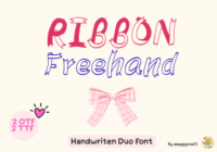 Ribbon Freehand Font - Featured Image