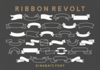 Ribbon Revolt Font - Featured Image
