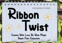Ribbon Twist Font - Featured Image
