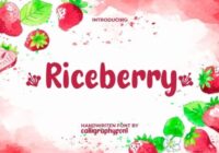 Riceberry Font - Featured Image