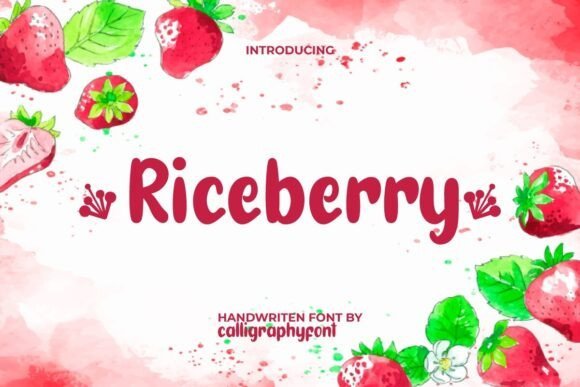 Riceberry Font - Featured Image