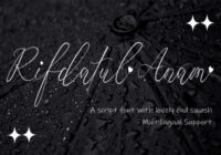 Rifdatul Anam Font - Featured Image