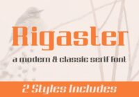 Rigaster Font - Featured Image