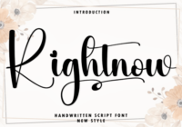 Rightnow Font - Featured Image