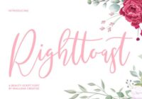 Righttoast Font - Featured Image