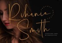 Rihania Smith Font - Featured Image