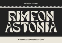 Rimeon Astonia Font - Featured Image