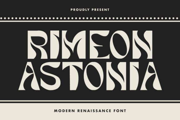 Rimeon Astonia Font - Featured Image
