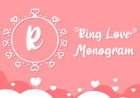 Ring Love Monogram Font - Featured Image