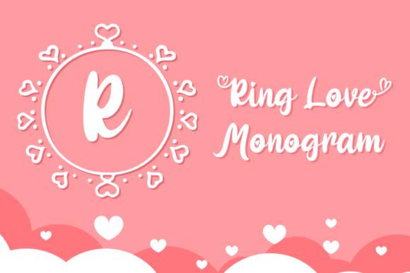Ring Love Monogram Font - Featured Image