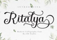 Ritalya Font - Featured Image