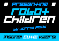 Robot Children Font - Featured Image