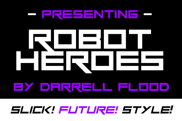 Robot Heroes Font - Featured Image