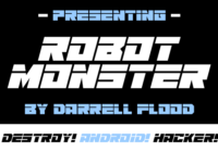 Robot Monster Font - Featured Image