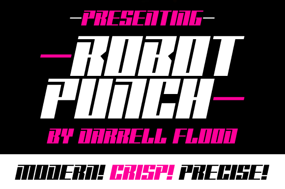 Robot Punch Font - Featured Image