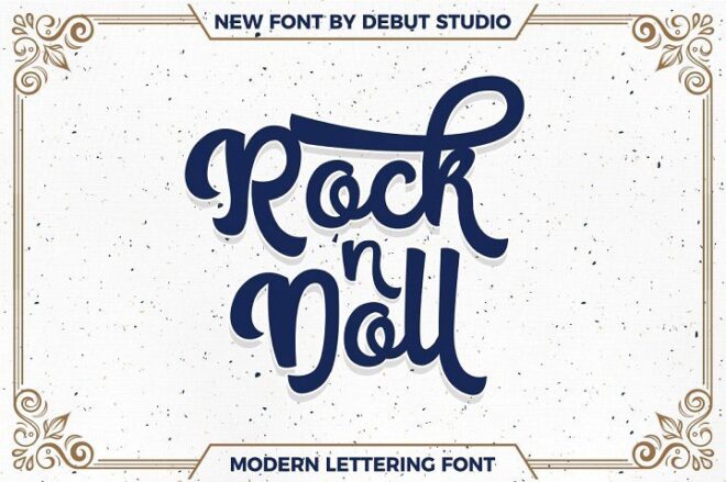 Rock 'n Doll Font - Featured Image