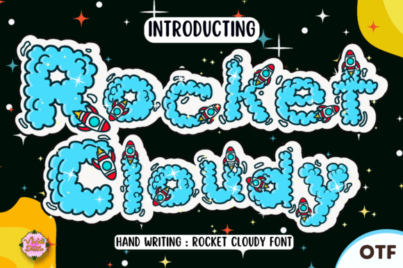 Rocket Cloudy Font - Featured Image