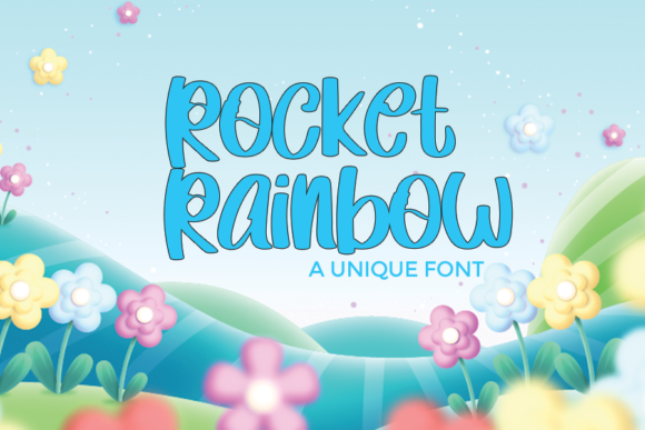 Rocket Rainbow Font - Featured Image