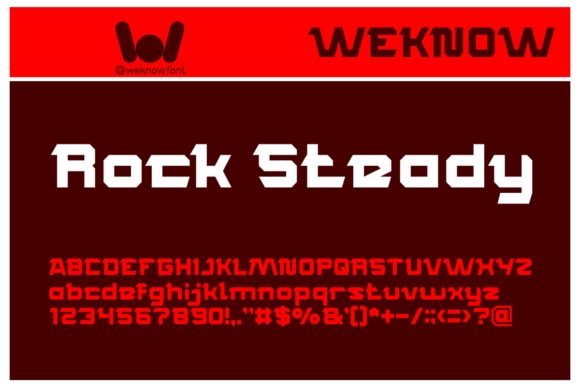 Rocksteady Font - Featured Image