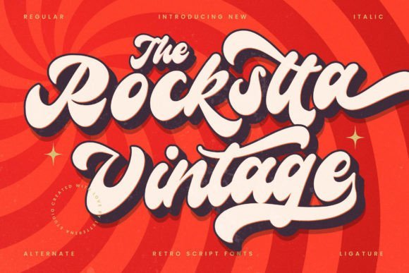 Rockstta Vintage Font - Featured Image