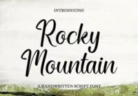 Rocky Mountain Font - Featured Image
