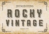 Rocky Vintage Font - Featured Image