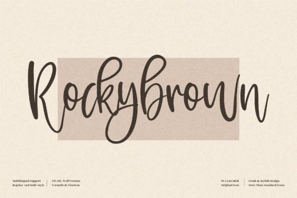 Rockybrown Font - Featured Image