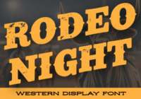 Rodeo Night Font - Featured Image