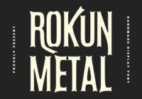 Rokun Metal Font - Featured Image